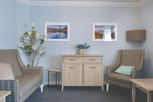 luxurious care home room